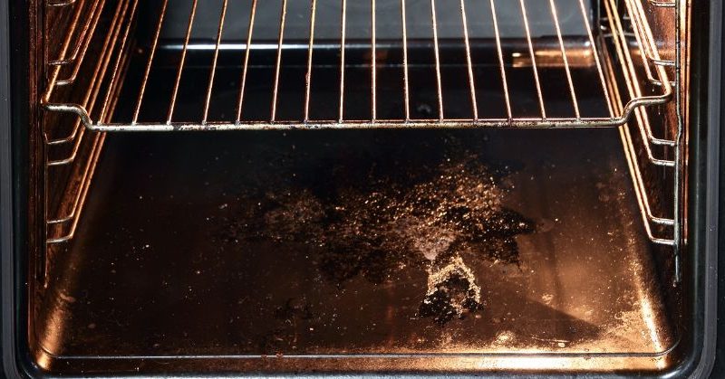 When it comes to cleaning a very dirty oven, what should you do?